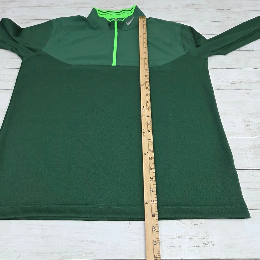 Nike Golf Tour Performance Quarter Zip Pullover Men Large Green 639883-341